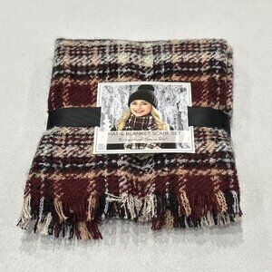 Emanuel Geraldo Women's Only Blanket Scarf Without Hat, Multicolor, One Size